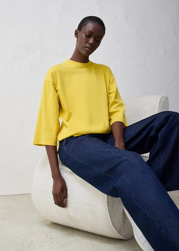 Topp med silke, bonprix