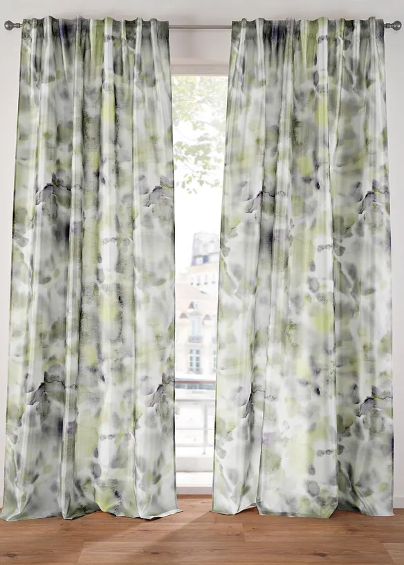 Gardin med print (1-pack), bonprix