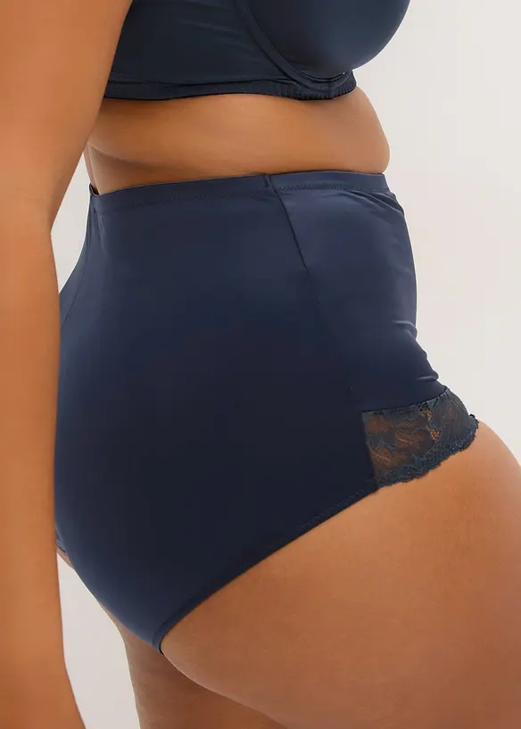 Shape-truse i materiale med glans, middels formende (2-pack), bonprix