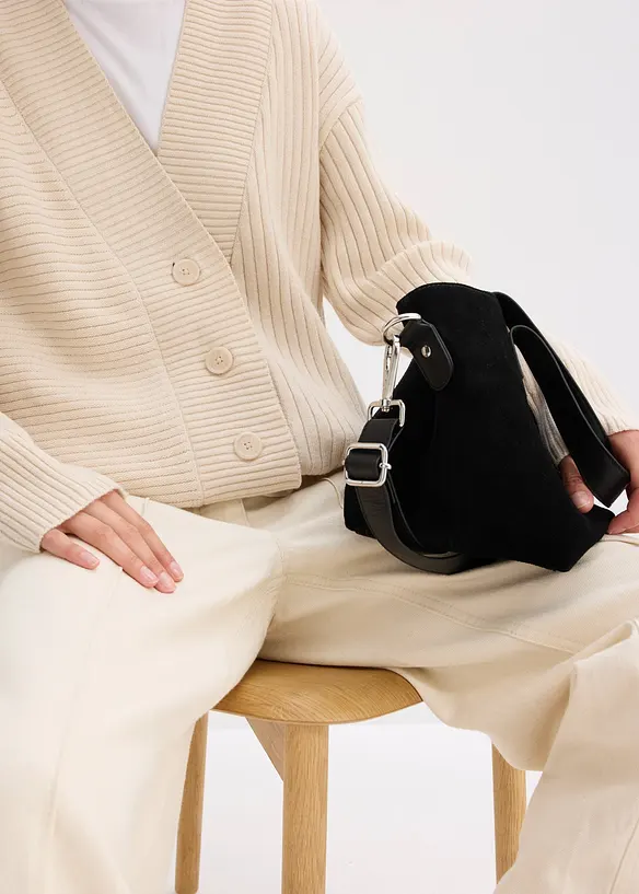 Ribbestrikket cardigan, bonprix