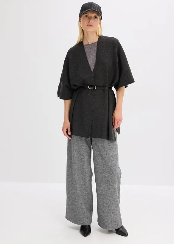 Oversized strikkecape, bonprix