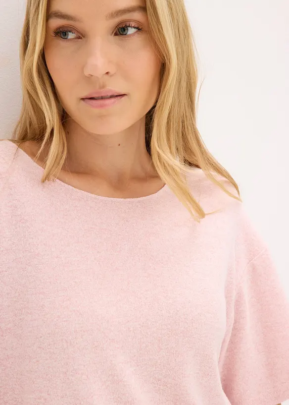 Kort topp i boxy passform, bonprix