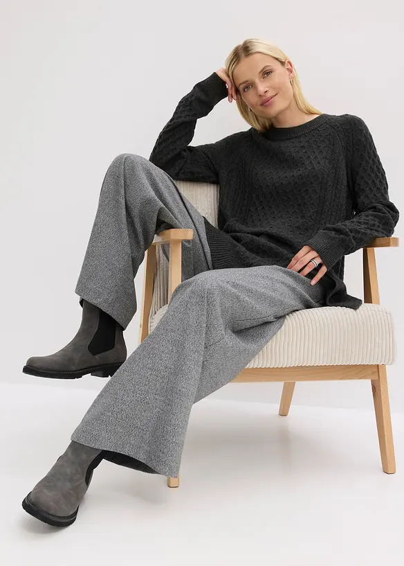 Lang genser i lett viskosemiks, bonprix