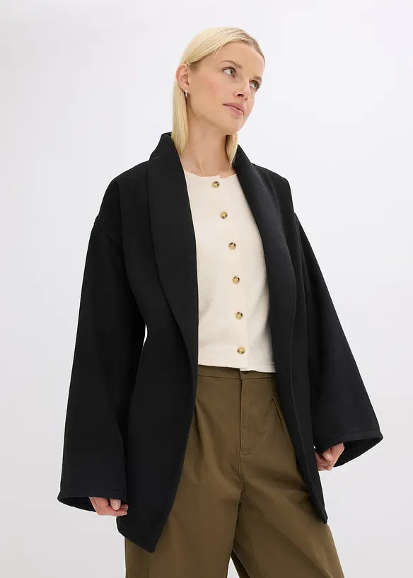 Jakke i ull look, bonprix