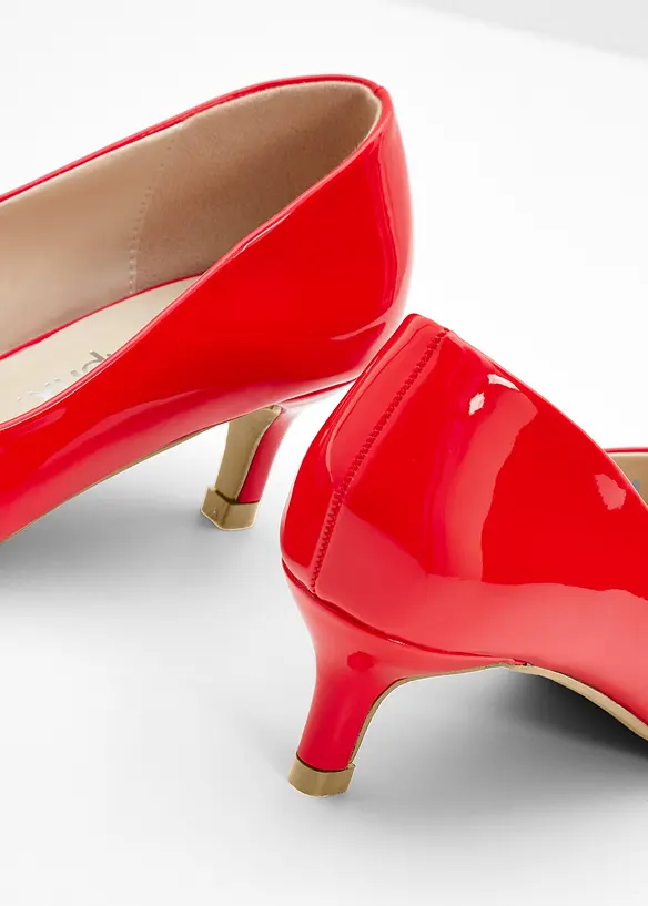 Pumps i lakk-look, bonprix
