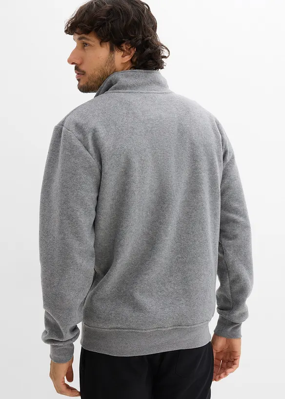 Fleecegenser med ståkrage, bonprix