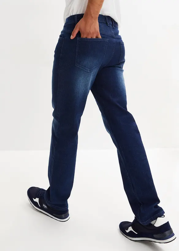 Regular Fit stretchjeans med komfortsnitt, Straight, bonprix