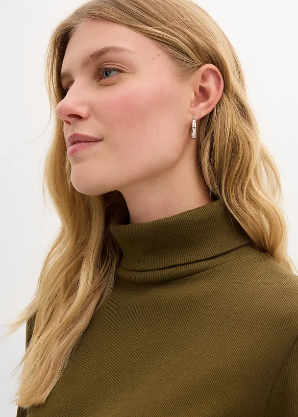 Trikotkjole i elastisk, formstabilt ribbemateriale, bonprix