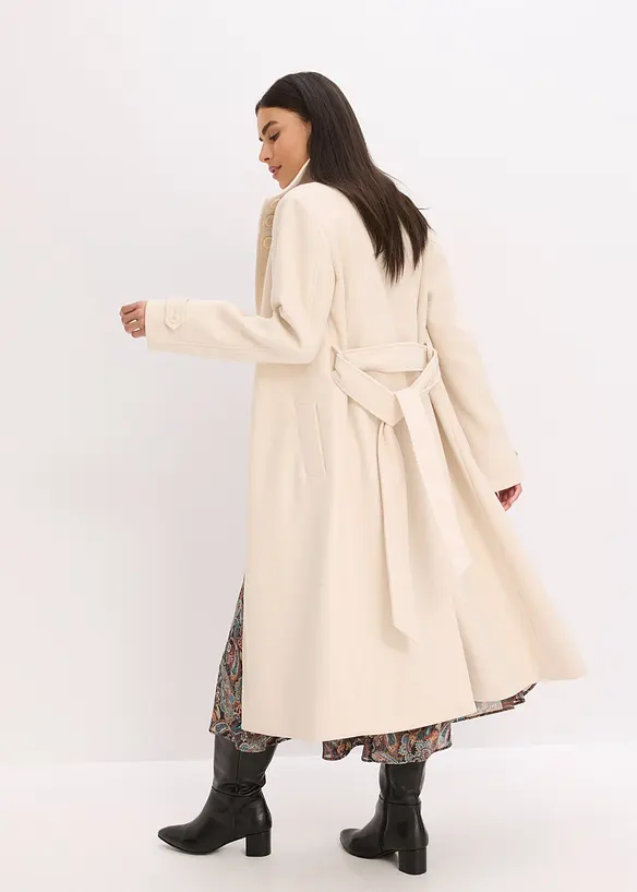 Kåpe med ull-look, bonprix