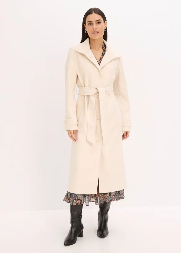 Kåpe med ull-look, bonprix