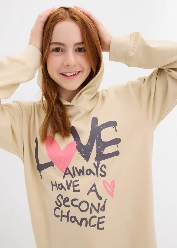 Hettegenser i 100% økologisk bomull, bonprix