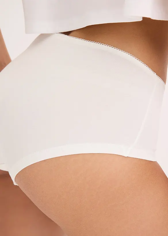 Truse med høyt liv og bomull (4-pack), bonprix