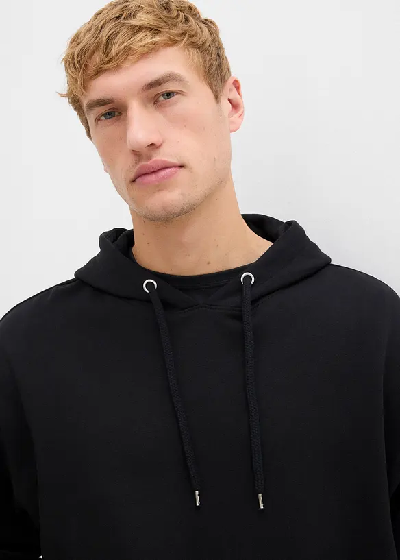 Hettegenser i 100% økologisk bomull, Loose Fit, bonprix