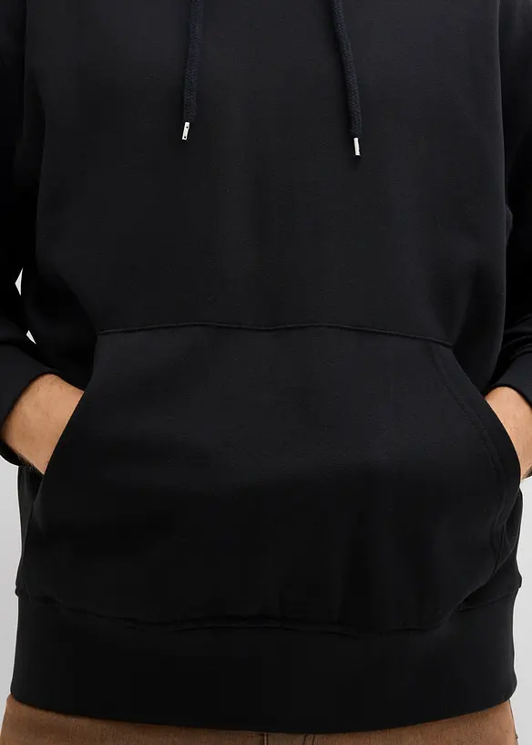 Hettegenser i 100% økologisk bomull, Loose Fit, bonprix