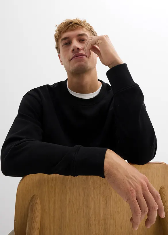 Oversized sweatshirt i 100% økologisk bomull, bonprix