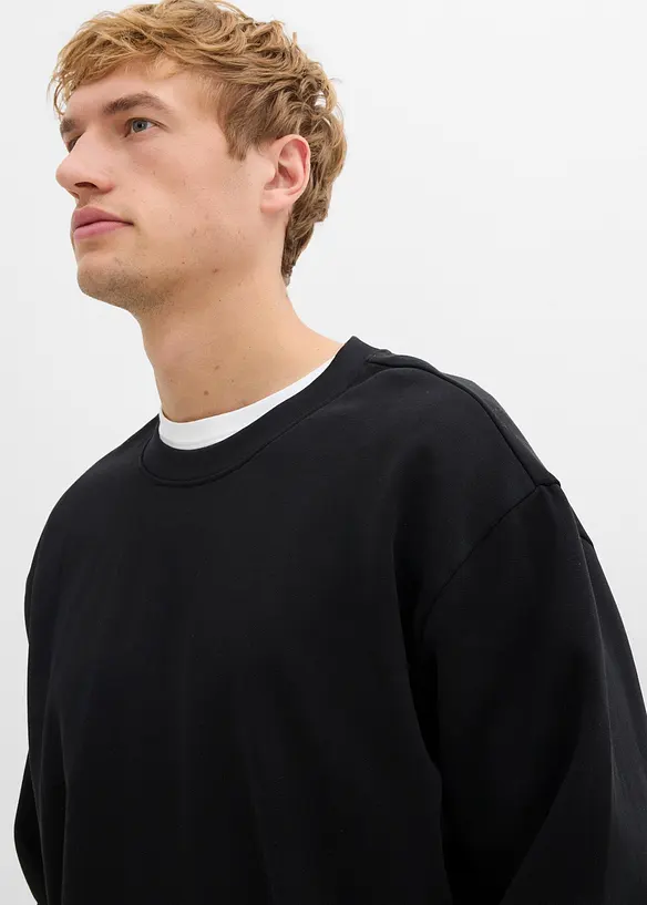 Oversized sweatshirt i 100% økologisk bomull, bonprix