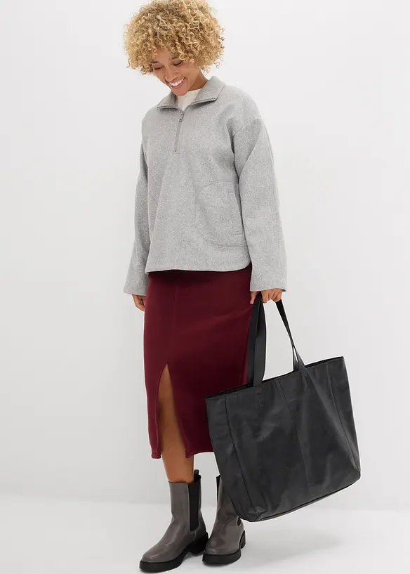 Oversized genser i ullstil, bonprix
