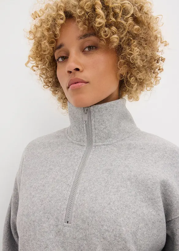 Oversized genser i ullstil, bonprix