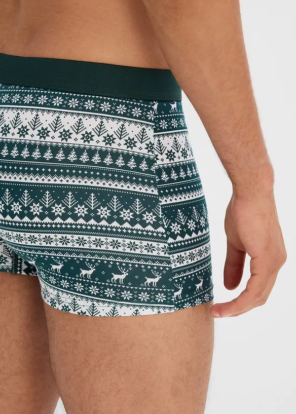 Boxershorts med bomull i ettersittende modell (3-pack), bonprix