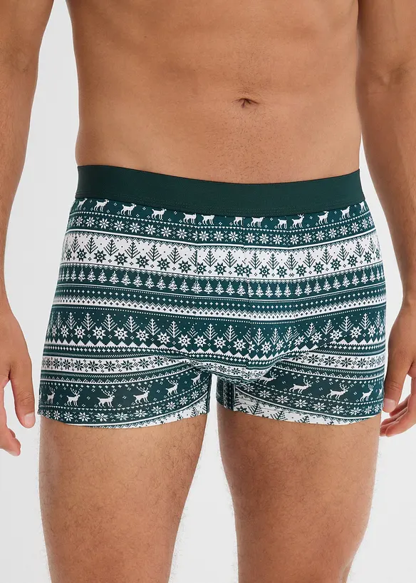 Boxershorts med bomull i ettersittende modell (3-pack), bonprix