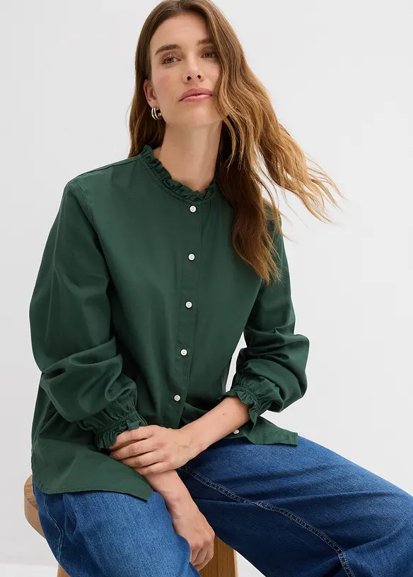 Skjorte i 100% bomull, bonprix