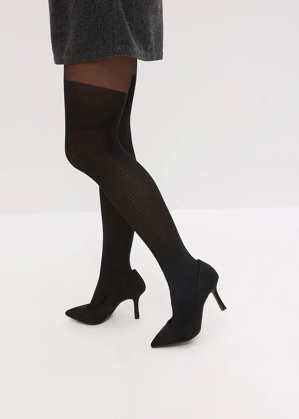 Strømpebukse i overknee-look 70 DEN, bonprix