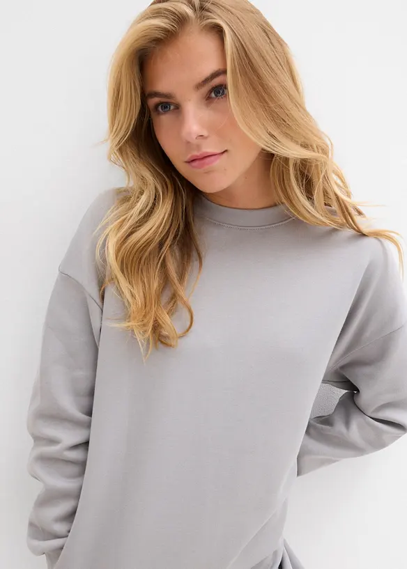 Sweatshirtkjole i 100% bomull, bonprix