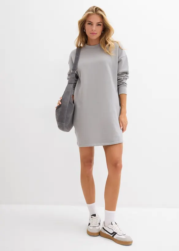 Sweatshirtkjole i 100% bomull, bonprix
