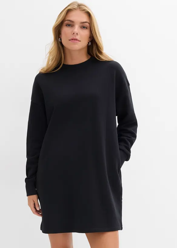 Sweatshirtkjole i 100% bomull, bonprix