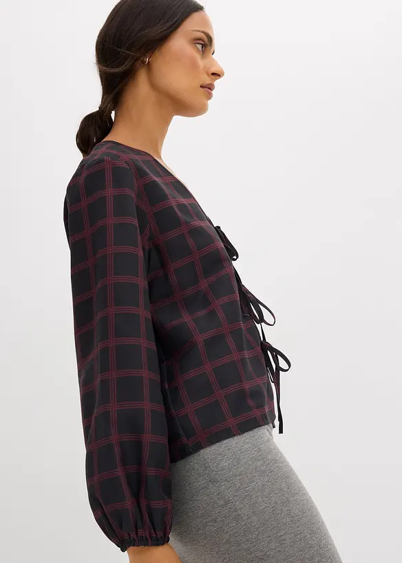 Oversized bluse av  myk viskose, bonprix