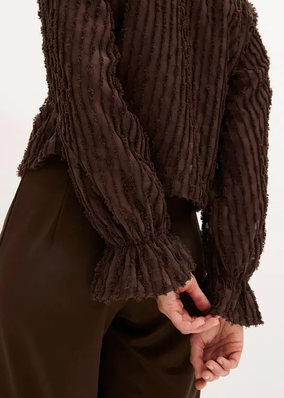 Bluse av strukturert materiale, bonprix