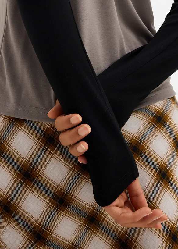 Langermet jerseytopp, bonprix