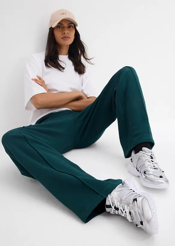 Joggebukse i 100% bomull, bonprix