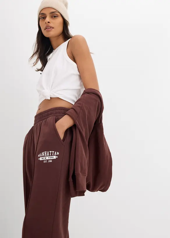 Joggebukse i 100% bomull, bonprix