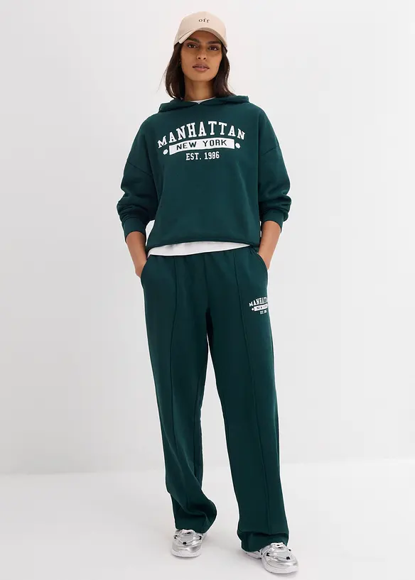 Oversized hettegenser i 100% bomull, bonprix