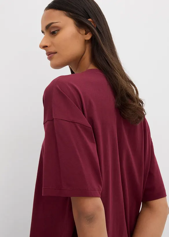 Oversized T-skjorte i 100% økologisk bomull, bonprix