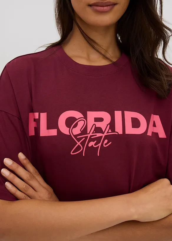 Oversized T-skjorte i 100% økologisk bomull, bonprix