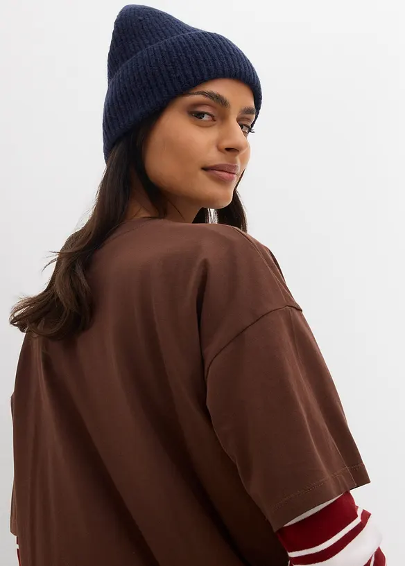 Oversized T-skjorte i 100% økologisk bomull, bonprix