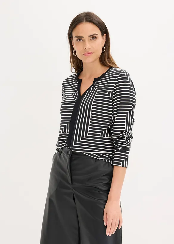 Langermet topp av viskose, bonprix