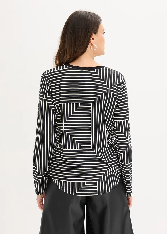 Langermet topp av viskose, bonprix