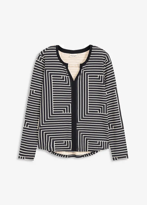 Langermet topp av viskose, bonprix