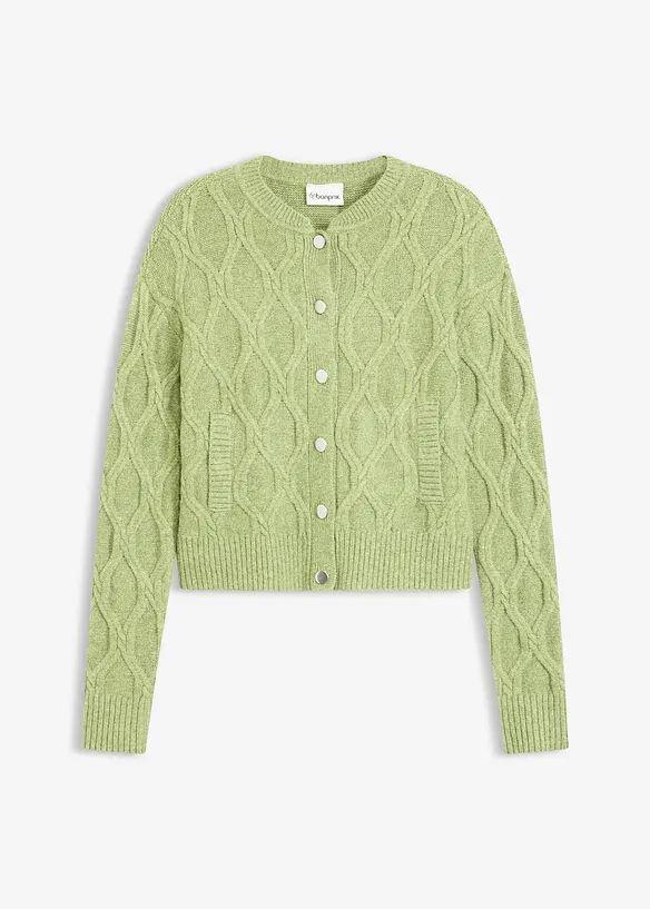 Cardigan med ull, bonprix