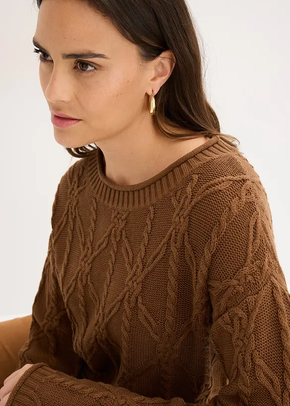 Genser med bomullsandel, bonprix