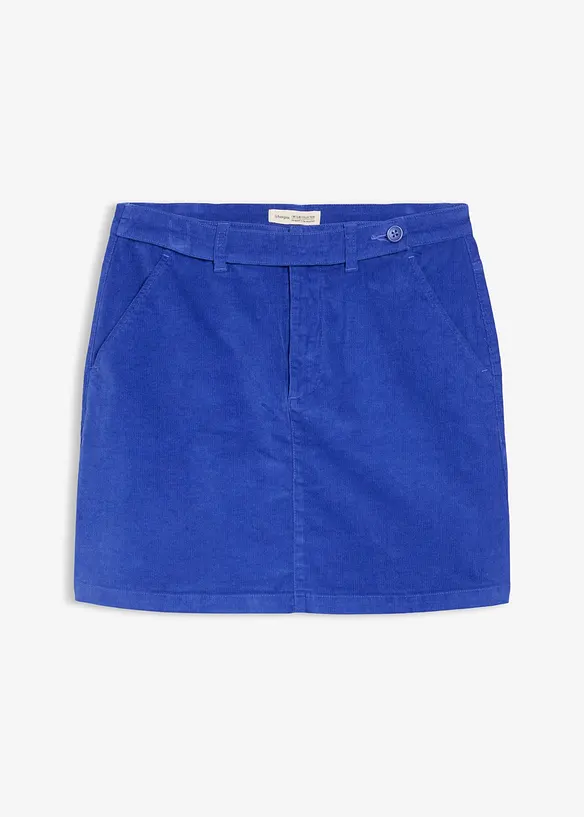 Kort skjørt i kordfløyel, bonprix