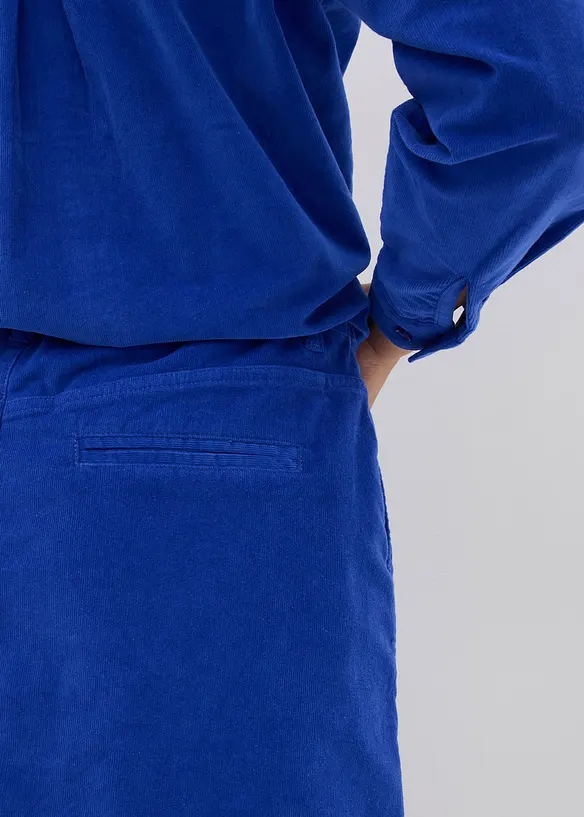 Kort skjørt i kordfløyel, bonprix