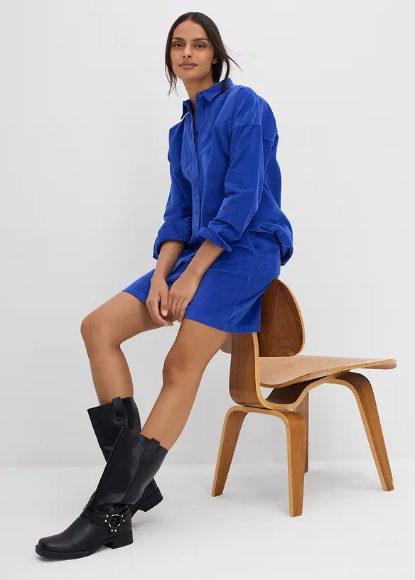 Kort skjørt i kordfløyel, bonprix