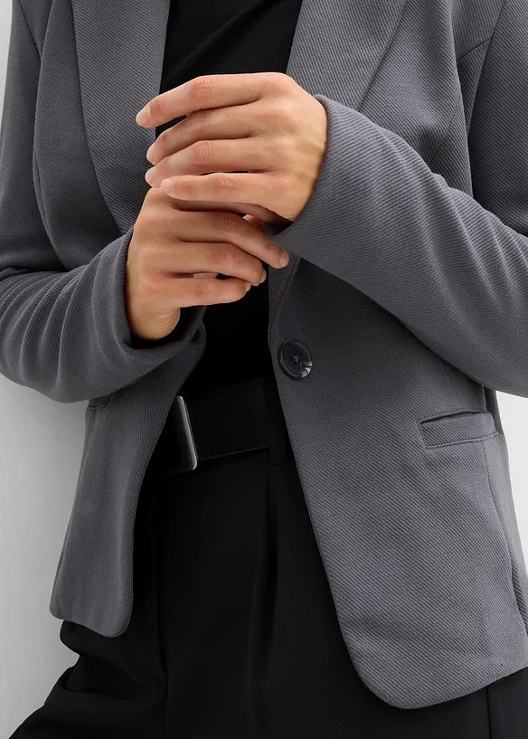 Sweatblazer med lett viskose, bonprix
