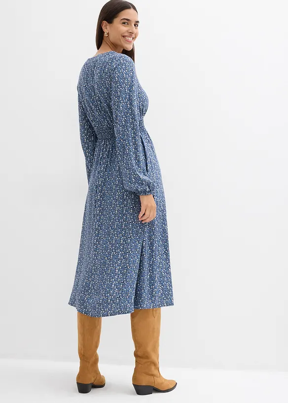 Midikjole i lett viskose, bonprix