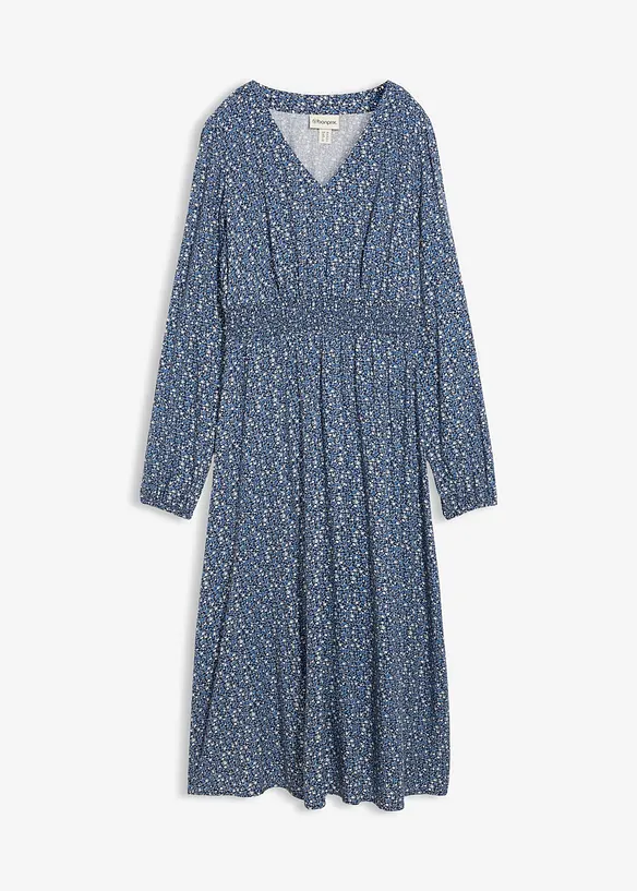 Midikjole i lett viskose, bonprix