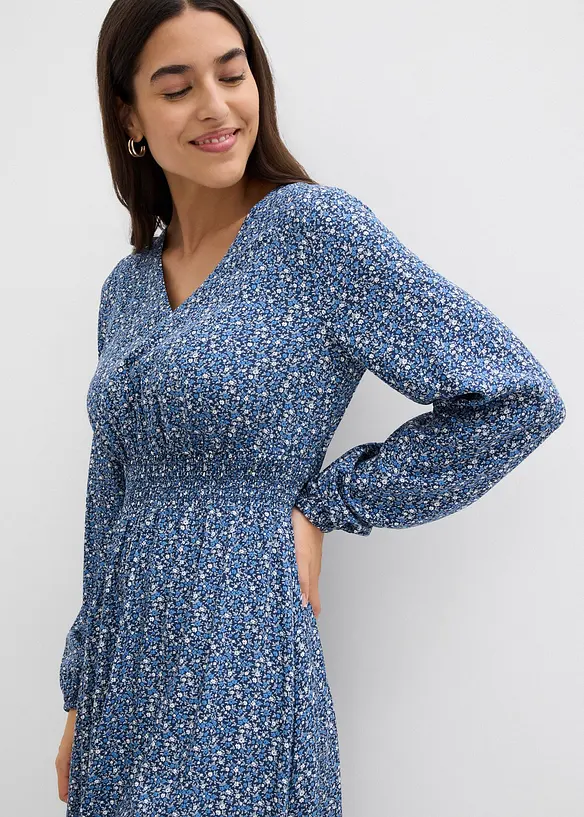 Midikjole i lett viskose, bonprix